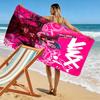 Jinx Print Beach Towel, Large Soft Quick Dry Towel for Beach Camping Swimming