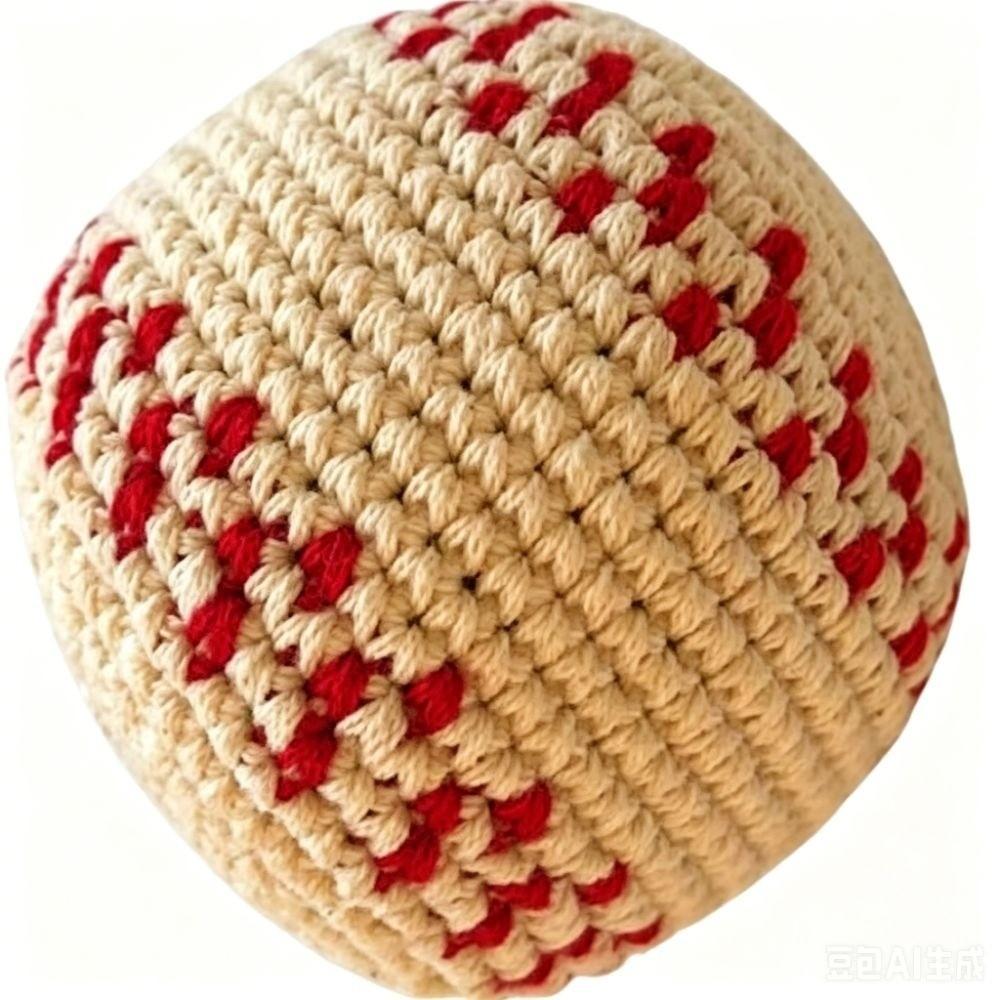Handmade Knitted Ball Cotton Plush Sports Ball New Crochet Sports Ball  Backyard Game