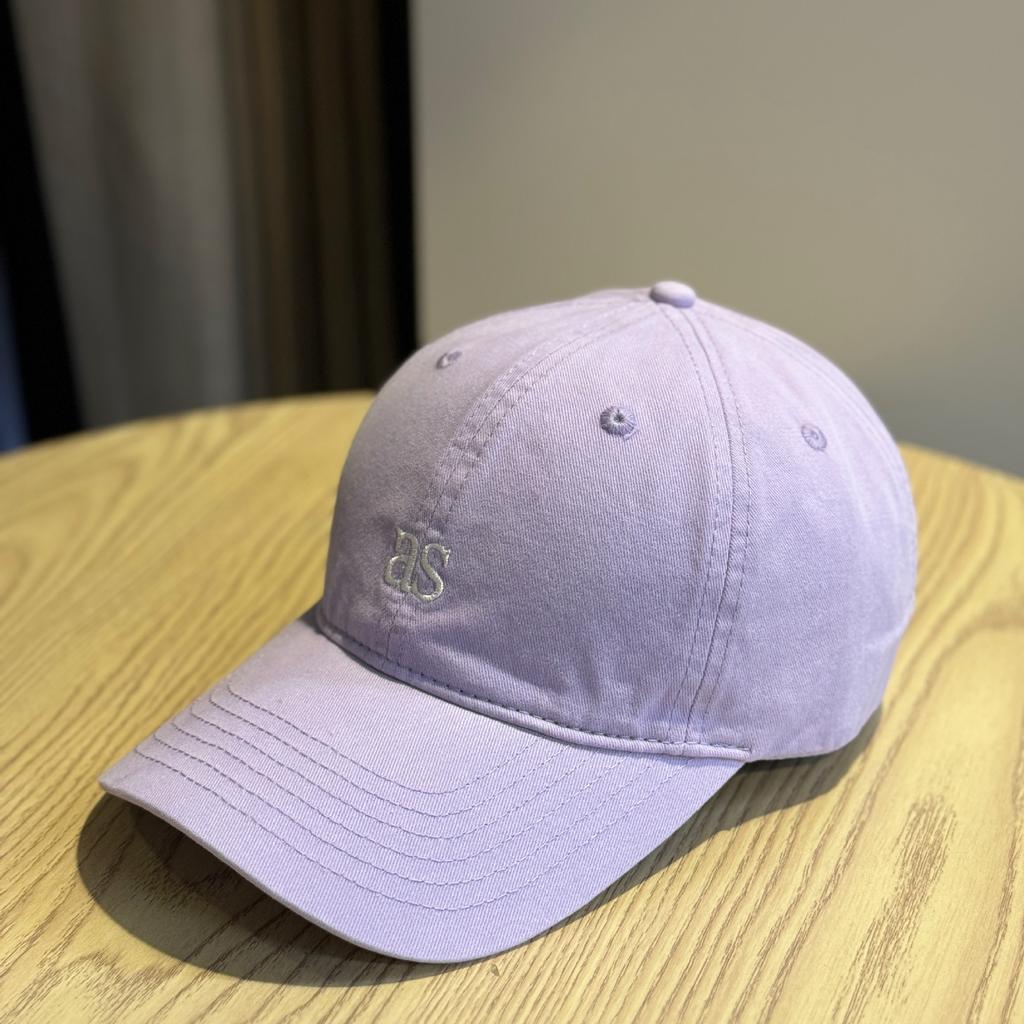 Korean-style wide brim hat that makes the face look smaller with small letters as Soft-top baseball cap for women, Korean style, casual and