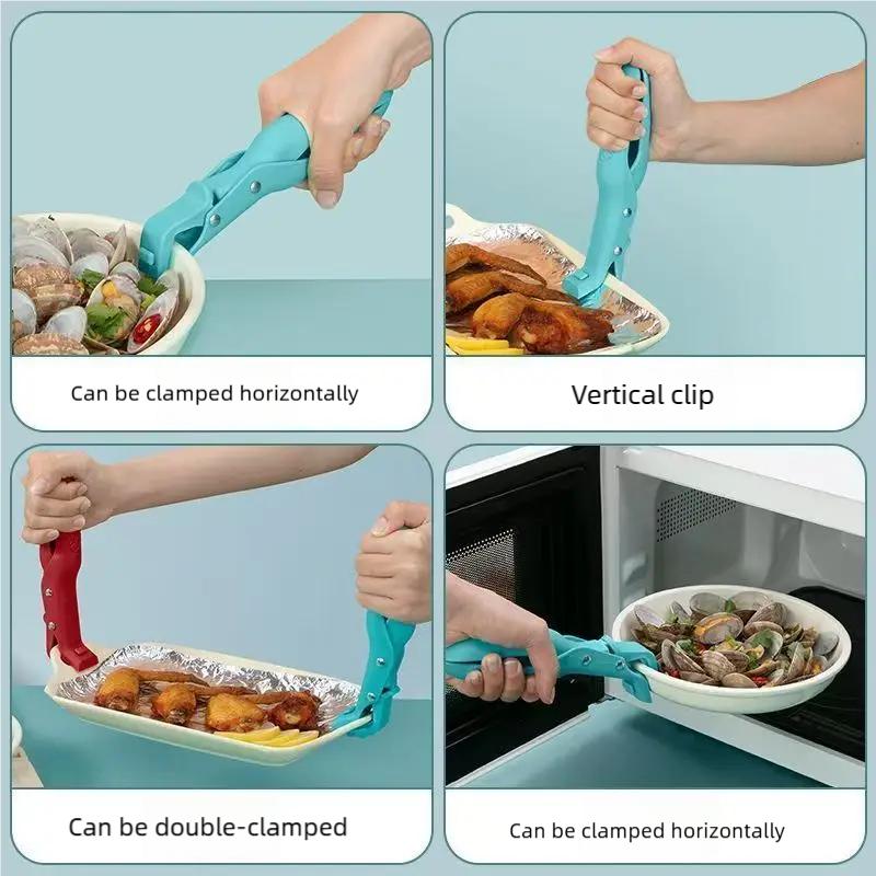 1/2pcs Multi-Purpose Silicone Pot Clip with Anti-Scald Design, Bowl & Spoon Holder Rest for Kitchen Cooking Utensils & Stovetop