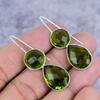 Peridot Gemstone Handmade 925 Sterling Silver Jewelry Earring 1.77" M-2625