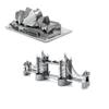 Metal Earth Fascinations London Tower Bridge and Sydney Opera House Puzzle 3D En Métal