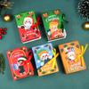 5Pcs Book Shape Merry Christmas Candy Boxes Bag Santa Claus Kids Gift Packaging Box Navidad Natal Noel Party Decoration Supplies