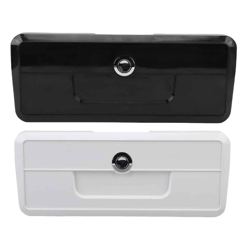 1Pc Boat Storage Box Multifunctional Cup Holder Design Rain Proof Sealing Yacht Dock Glove Box with Concealed Button Lock