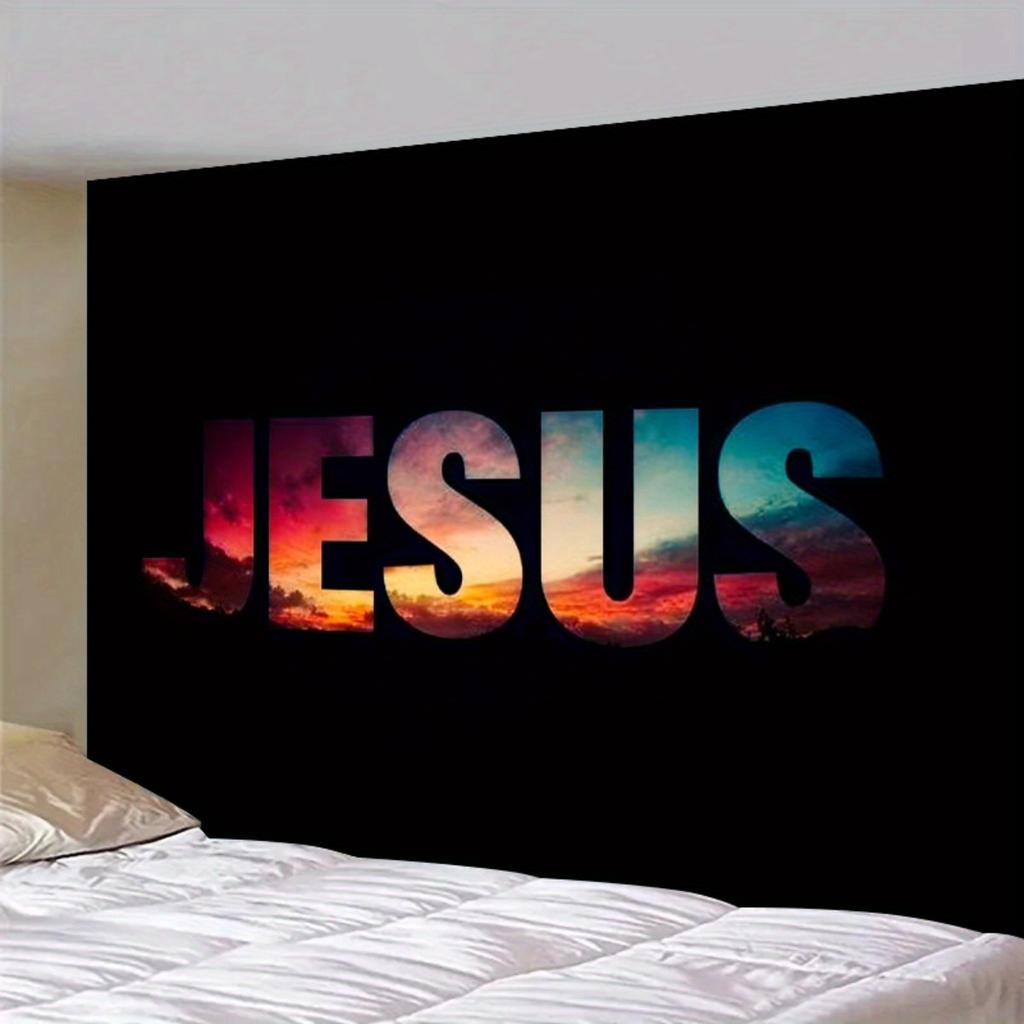 1pc Jesus Loves You Party Background Wallfor indoor/outdoor cameras birthday anniversary indoor and outdoor decoration