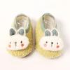 Милые зимние осенние носки-тапочки Kawaii с куклой-кроликом для младенцев, утолщенные нескользящие носки для дома, первые носки для ходьбы для детей
