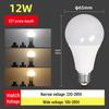 Tri-Color LED Light Bulb - Flicker-Free, E27/E26 Screw, Smart, Super Bright, Energy-Saving Lamp