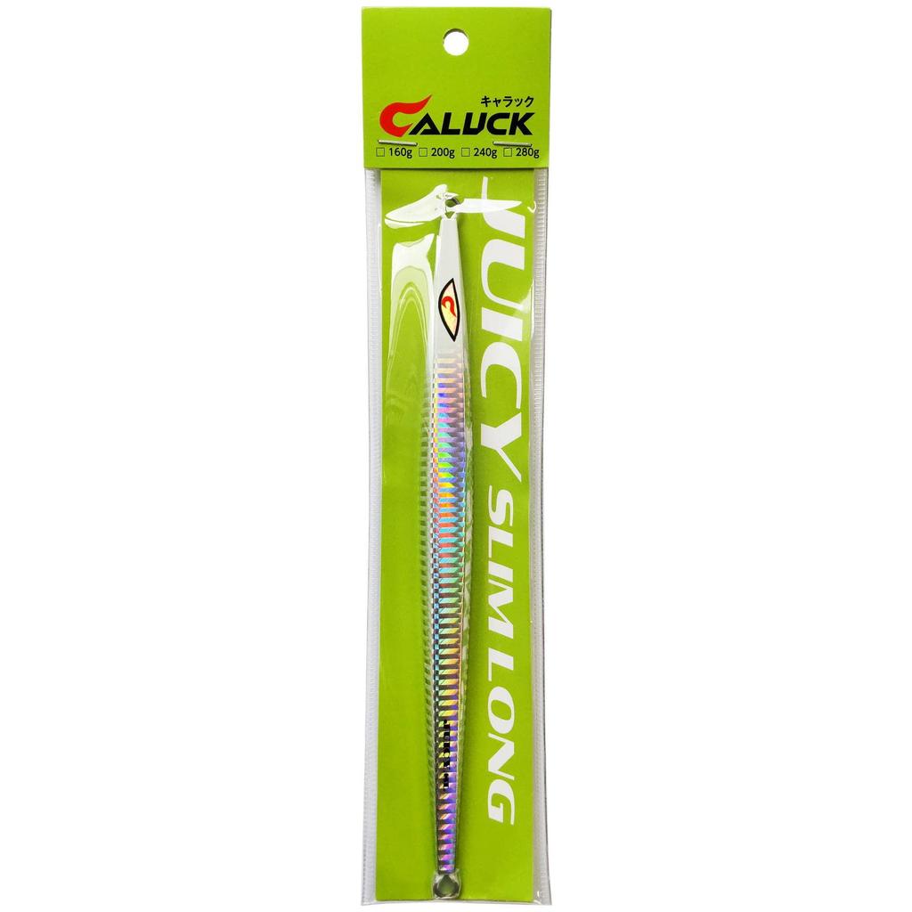 Caluck Offshore Jig Juicy Slim Long 280g Glow Head Silver