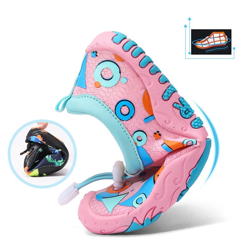 Детская водная обувь Детская аква-обувь Дренажные пляжные спортивные сандалии Быстросохнущие плавание босиком Кроссовки для катания на лодках, дайвинга и серфинга