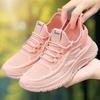 Women's Shoes New Shock-absorbing Soft Sole Comfortable Running Shoes Lightweight Flying Knitted Breathable Sports Shoes Casual