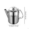 Чайник из нержавеющей стали для приготовления чая на плите, большой объем, многоцелевой контейнер для холодных напитков для кемпинга