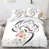 Абстрактное лицо King Queen Пододеяльник Женский портрет Постельное белье Граффити Одеяло Покрывало Фантазийный дизайн Полиэстер Одеяло Покрывало