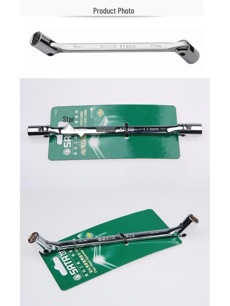 SATA 47506 Набор полированных двусторонних угловых торцевых головок (47501-47505)