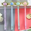 Back To School Season 10pcs 0.5mm Creative Fairy Magic Wand Shape Gel Pen Girl Heart Star Cherry Blossom Water Pen Stationery Office Pen