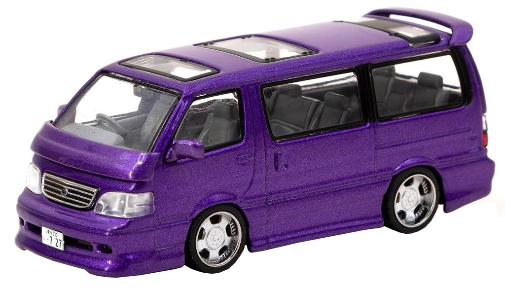 TARMACWORKS 164 Toyota Hiace Wagon Кастомный Фиолетовый Готовая Модель T64R-078-PU