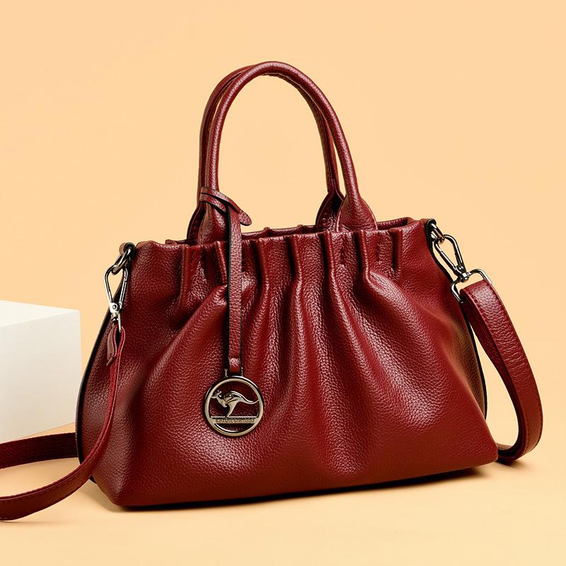 Pleated Cloud Bag Feeling Exquisite Messenger Bag Underarm Bag Shoulder Chain Leather Texture Women'S Bag