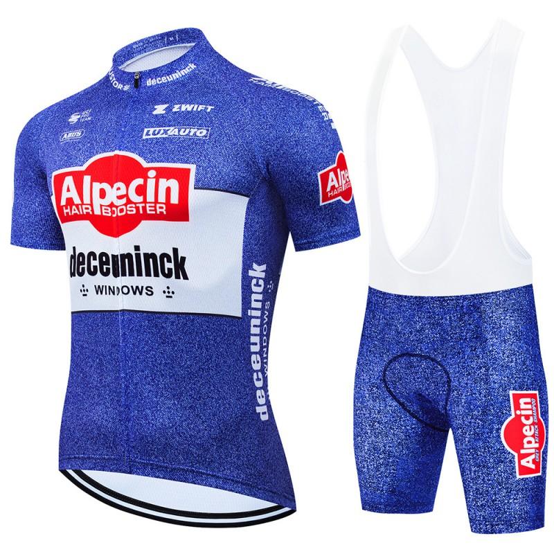 Alpecin Cycling Jersey Bib Shorts Set Men Women Breathable Quick Dry Bike Riding Outfit Team Edition