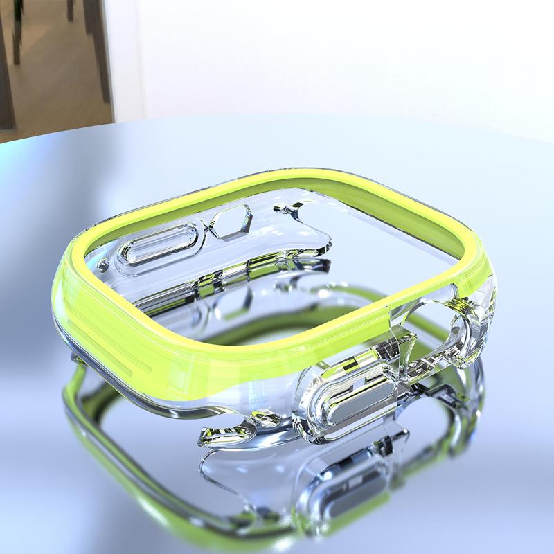 Чехол для Apple Watch Ultra 2, 49 мм, 41 мм, 45 мм, силиконовый чехол, защитный бампер, резиновый бампер iWatch Series 9, 8, 7, 6, 5, 4 SE, 44 мм, 40 мм