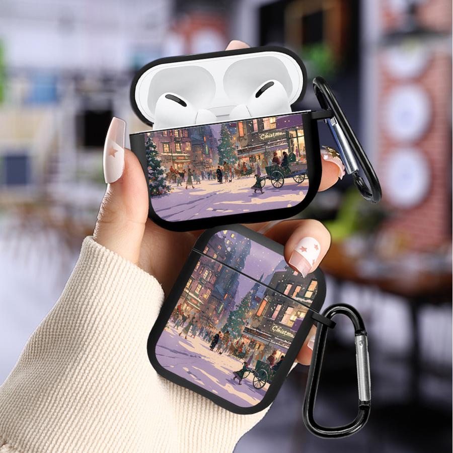 Winter Town Earphone Cases Cover Case For Airpods Pro3 4 Pro 3 2 1 Pro2