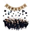 2,5 м Гирлянда-флажки на выпускной Буквы 'I'm Done' Дизайн с коронами Украшения