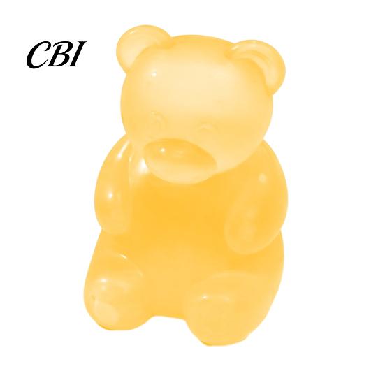 Relaxation Soft Toy Bear Shape Stress Relief Toy, Elastic Sensory Fidget High Density Travel Size Reliever Durable TPR Ball, Portable Pinch