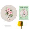Embroidery Kit Easy To Use And Christian Flowers Pattern DIY Plants Full Embroidery Set