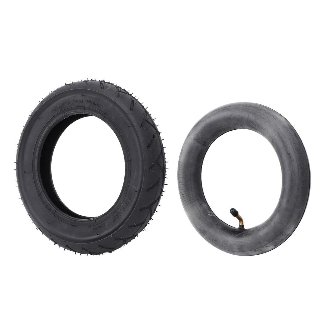 10x2.125 Wheelchair Tire and Inner Tube Rubber Heavy Duty Valve Tire Inner Tube Replacement for Powe