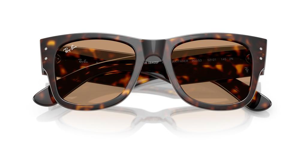 Солнцезащитные очки Wayfarer Mega Havana Brown 0RB0840SF Поляризационные [Ray-Ban] 902/5352