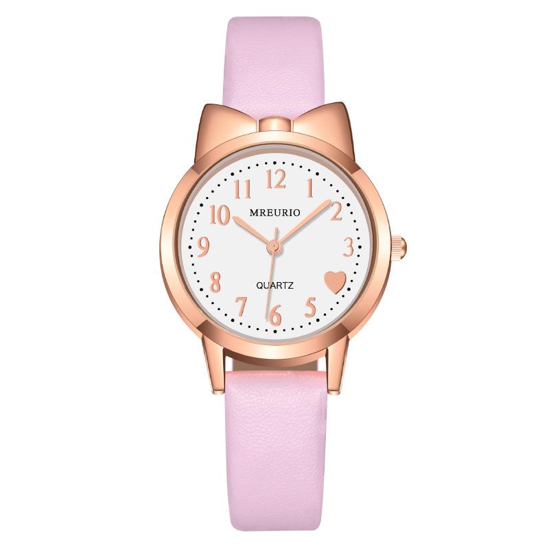 Студенческие женские часы для девочек, женские часы, милые детские кварцевые часы с поясом Bow Love Digital