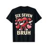 Европейские размеры Fun Dabbing Heart 67 Bruh Six Seven Мем День Святого Валентина Футболка для мальчиков Принт Летняя Повседневная С коротким рукавом Круглый вырез Идеальный Праздник