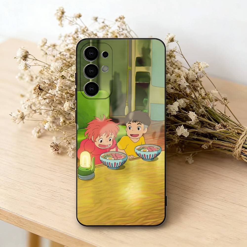 Чехол для телефона Ponyo Sosuke Ocean для Samsung S25, S24, S21, S22, S23, S30, Ultra, S20, Plus, Fe, Lite, Note, 10, Черный чехол
