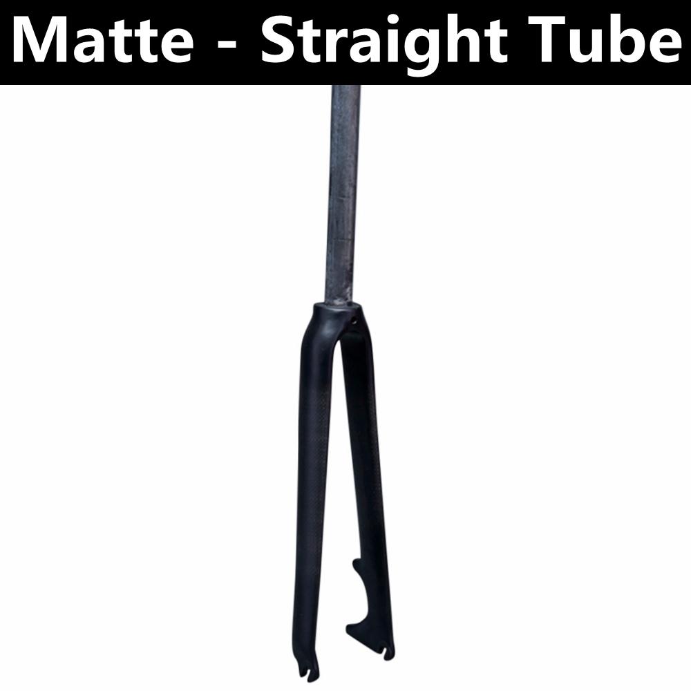 Full Carbon Fiber Bike Road Fork Bicycle Parts Hard Fork 700C Disc Brake Tapered / Straight Super light 400g +/_ 20g