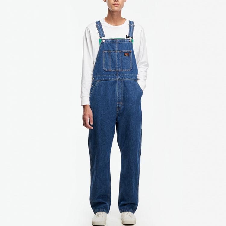Levis Однотонный Повседневный Джинсовый Комбинезон Мужской комбинезон Синий 79107-0007
