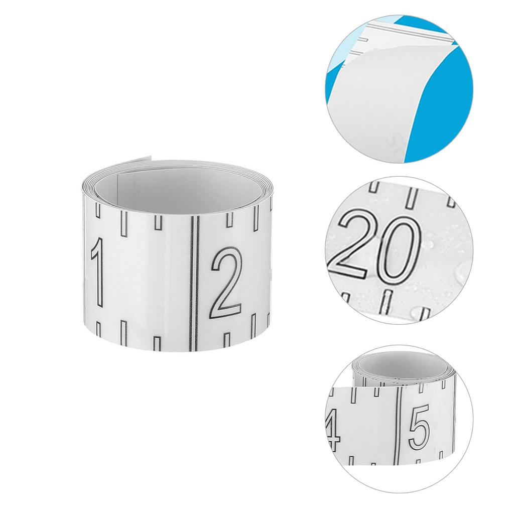 72inch Fish Measuring Tape Waterproof Fish Ruler Sticker Decals Clear Self Adhesive Fish Ruler for Boats Fishing Rod