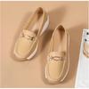 2024 New Spring/autumn Flats Genuine Leather Moccasins Woman Casual Slip-on Loafers Female Black Boat Shoes Big Size 41