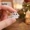 Ghost Enamel Pin Spooky Halloween Brooch Pin, Pumpkin Skull Haunted House Decorative Accessory for Sweaters Coats Bags Hats