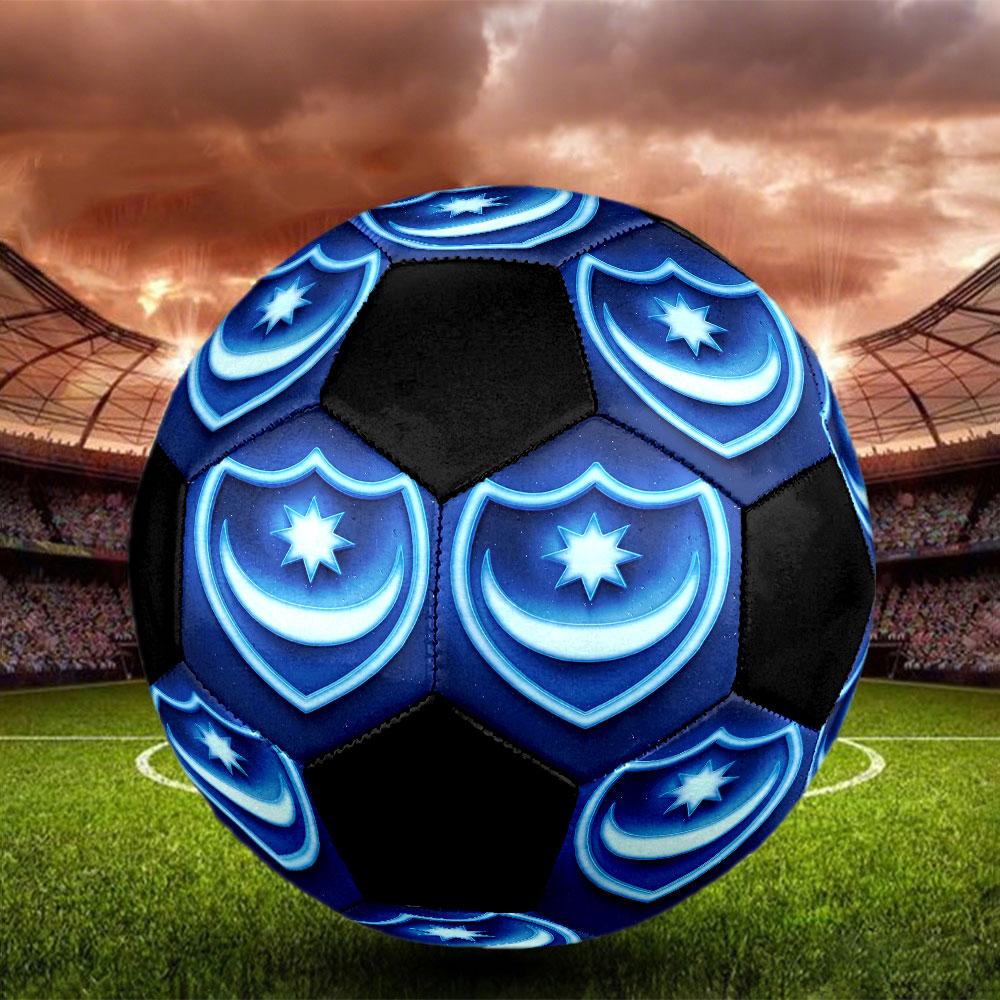 1pc Portsmouth Football Club Soccer Ball Size 5 Indoor Soccer Ball Fashion Colorful Backyard Game - Great For Sports Fans Gift HE44