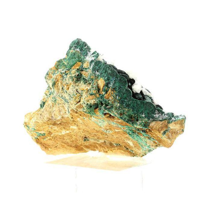 Pierres et Minéraux. Malachite + Cerusite. 1490.0 ct. Mashamba West Mine, Congo.