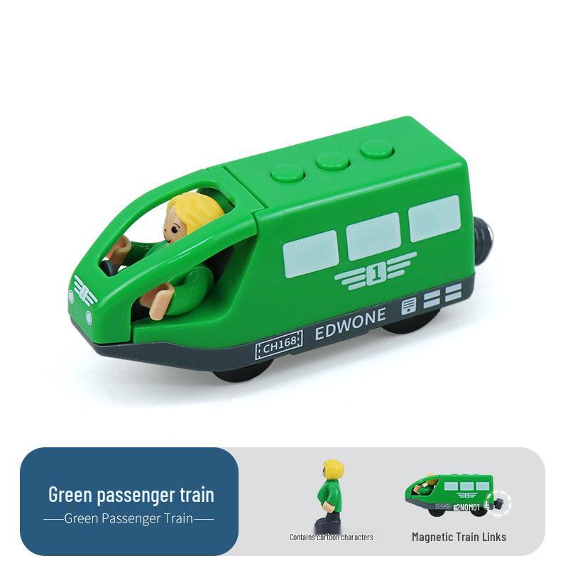 Магнитный Электрический Паровозик Игрушка для Детей - Совместим со Всеми Деревянными Дорожками