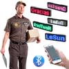 Перезаряжаемый Bluetooth цифровой светодиодный значок Insignia DIY программируемый прокручивающийся информационный стенд мини светодиодный дисплей светодиодная бирка с именем