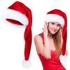 Santa Hat Long Xmas Velvet Santa Hat Winter Warm Costume Christmas Party