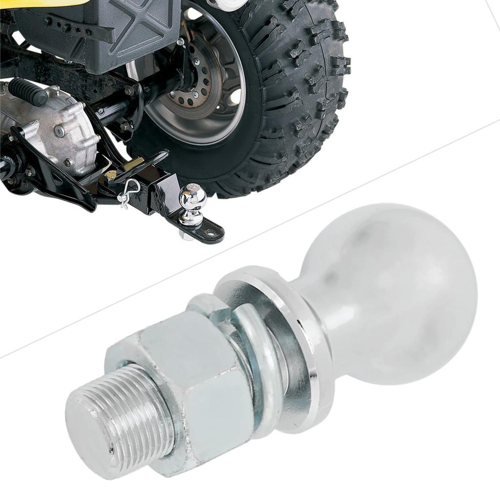 Trailer Hitch Ball, Akozon Stainless Steel 6000lb 2" Diameter Tow Hitch Ball, 1 X 2 1/8" Shank