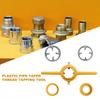 1/2 "3/4" 1" резьбонарезной станок для сантехники NPT, метчик для резьбы, резьбонарезной станок для труб, 6 шт./компл., обработка резьбы
