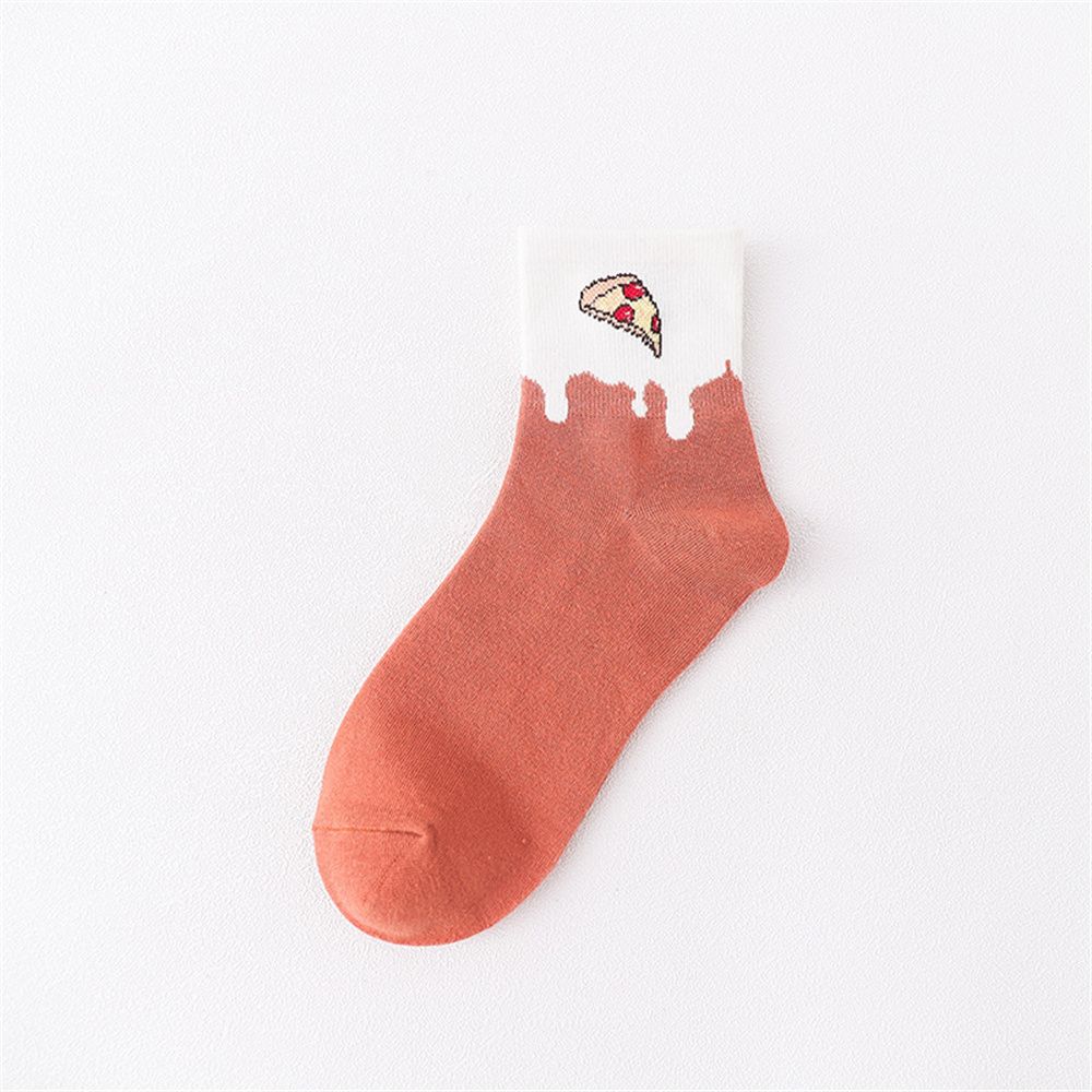 Eggs Men Cute Food Donut Novelty Coffee Honey Winter Sock Long Sock Casual Cotton Socks