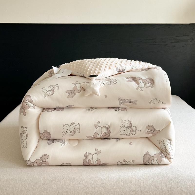 Детское вязаное одеяло для осени и зимы, толстое плюшевое, мультяшное постельное белье, одеяло, удобное, мягкое, теплое, необходимое для детской кроватки