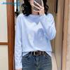 Женская футболка Jeanswest с принтом бабочек, свободного кроя, с длинным рукавом