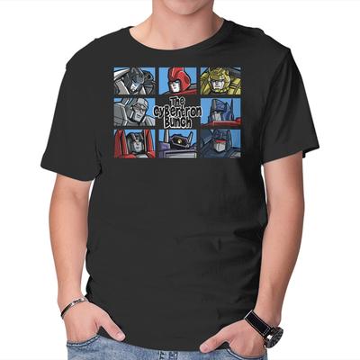 Унисекс Футболка с круглым вырезом The Transformers Bunch Графическая с коротким рукавом Повседневная футболка
