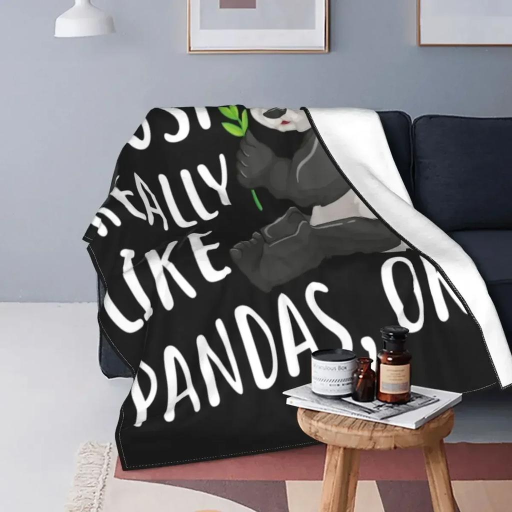 Уютный бамбуковый плед D Panda, мягкий фланелевый зимний плед для дивана, офиса, спальни, очаровательный принт с животными
