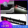 Для VW Volkswagen Jetta MK5 Golf 1 шт. Декоративные светодиодные огни для автомобиля Передняя решетка капота Значок Стайлинг Для Volkswagen Jetta MK5 MK6 Gol