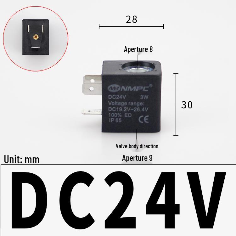 Пневмоэлектромагнитный клапан 4V210, DC24V/AC220V/12V/36V/110V, с клеммной колодкой в пластиковом корпусе